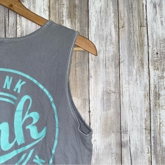 PINK Grey Back Logo Tank - Picture 4 of 5
